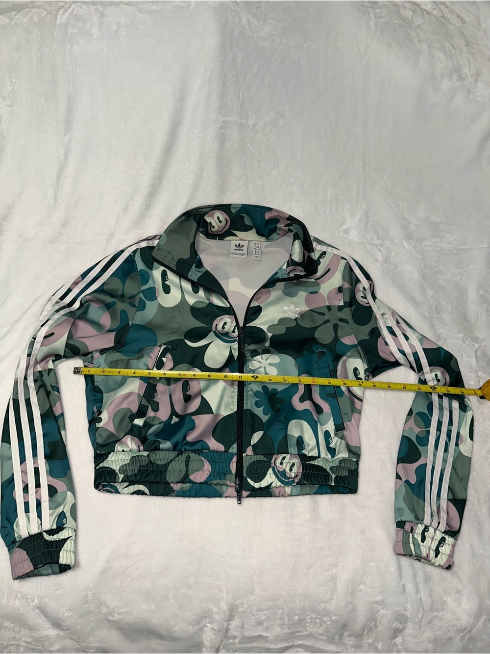 RARE ADIDAS Womens Hattie BB Track Jacket Limited Edition Happy Face. - Picture 2 of 10